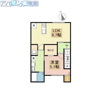 サティスファイ【2階】の間取り