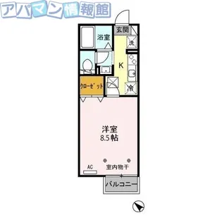 モナリエK【1階】の間取り