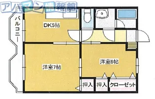 カルフール【1階】の間取り