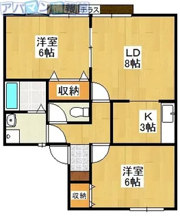 ラポール【201号室】の間取り