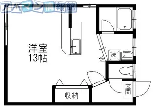 ポルト【1-B号室】の間取り
