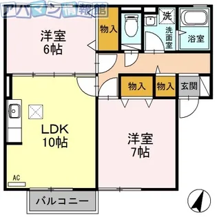 セジュールオリーブ【1階】の間取り