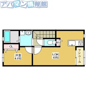 ラソールB【203号室】の間取り