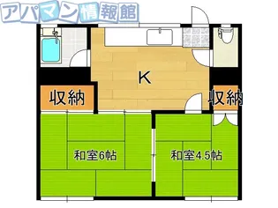 コーポ石水【A201号室】の間取り