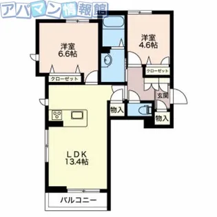 アンビエラ荻川A【3階】の間取り