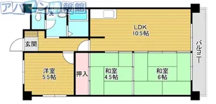 アルベール本町【6階】の間取り