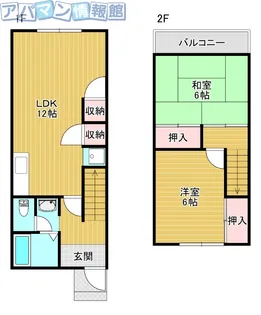 新潟県新潟市中央区山二ツ3丁目【タウンハウス】の間取り