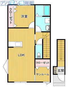 バレンシア【201号室】の間取り