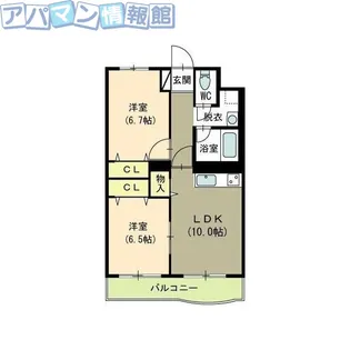 マンションフローラ【3階】の間取り