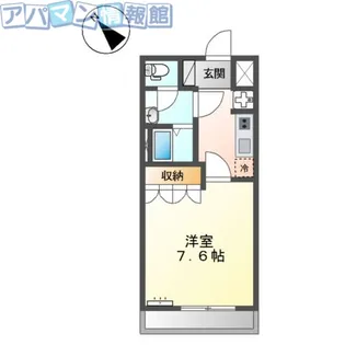 1Kの間取り画像