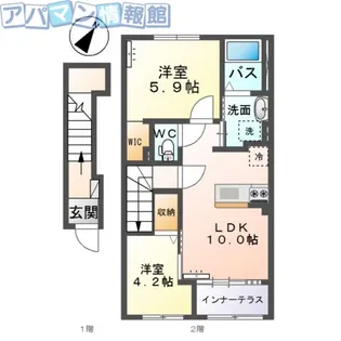 ラベンダー【2階】の間取り