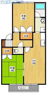 アスターアオキ【1階】の間取り
