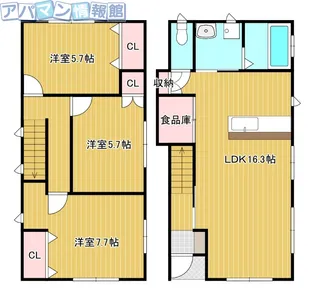 メゾンビアンカ【B号室】の間取り