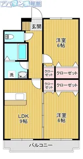 カサブランカ新津【1階】の間取り