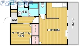 マンション秋葉【407号室】の間取り