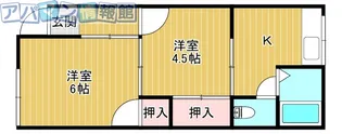 コーポ松坂【1階】の間取り