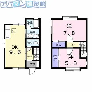 2DKの間取り画像