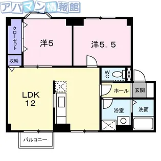 プラドール田川【2階】の間取り