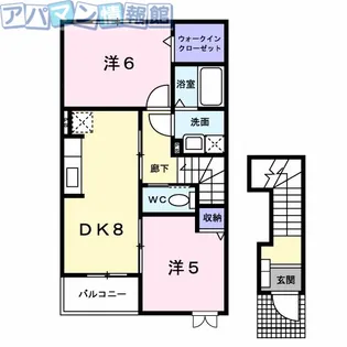 ボニート石井B【2階】の間取り
