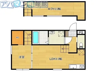 75apartment.東明S【2階】の間取り
