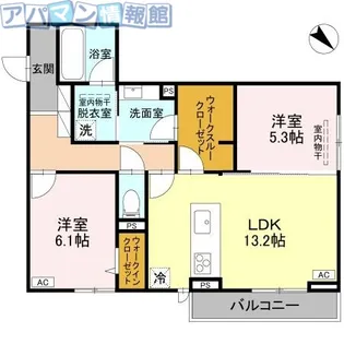 フィラーレ【3階】の間取り