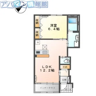 グリーンコートⅢ【00103号室】の間取り