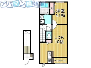 ヴィア アヴァンティ2号棟【2階】の間取り