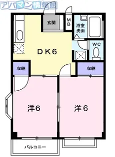 グリーンハイムA【2階】の間取り