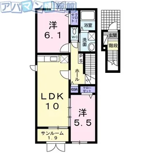 シュエット キャトル【2階】の間取り