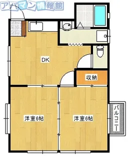 ファミーユ・アワヤマ【2階】の間取り