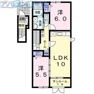 シュエット キャトル【2階】の間取り