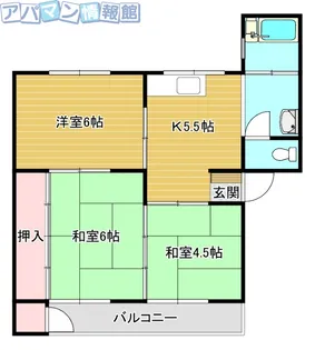 アナベル天神【3階】の間取り