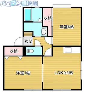 サンビレッジ ノーザンヴィラ弐号棟【1階】の間取り