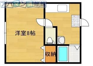 ラ・ペジブル【1階】の間取り