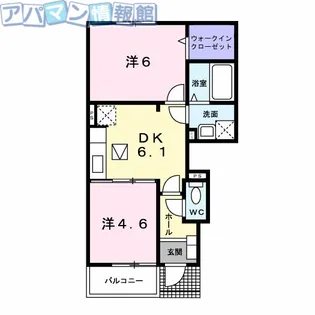 ベルフィオーレ【1階】の間取り