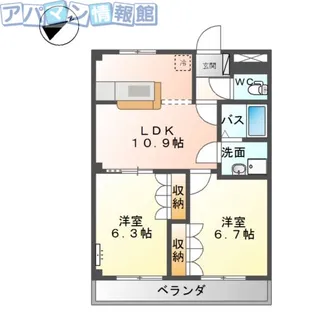 アルビレオパーク【2階】の間取り