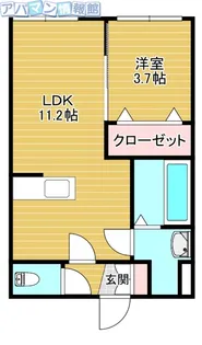 モナベルⅡ【1階】の間取り
