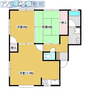 ハイツレグルスC【2階】の間取り