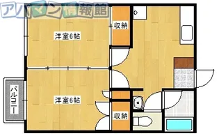 ハイツシャトレー【206号室】の間取り