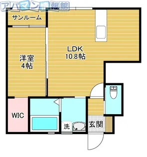 PRE楚川【A102号室】の間取り