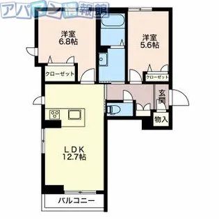 江南ガーデン【1階】の間取り