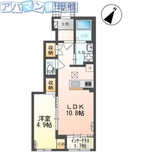 グランピュア【103号室】の間取り