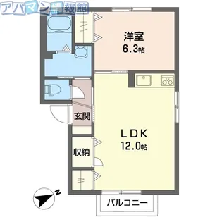 BKハイム【1階】の間取り