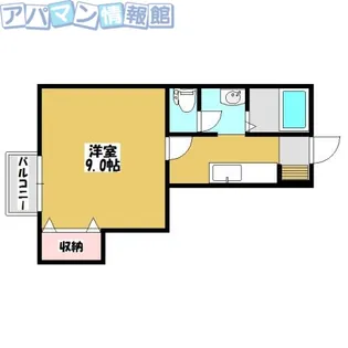 コモンズ古津B【202号室】の間取り