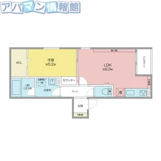 LUNAレジデンス亀田駅前【302号室】の間取り