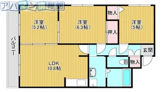 ファミーユ【4階】の間取り