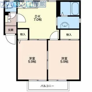 アグリベールELLE B【2階】の間取り