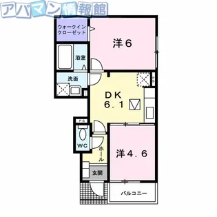 マノワール【1階】の間取り