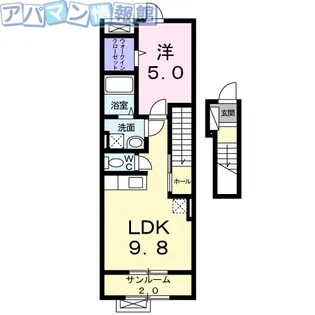 ガーデンハイム青葉【2階】の間取り