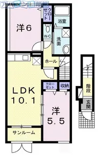 ソラーナ【2階】の間取り